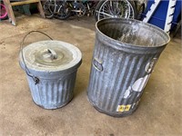galvanized cans