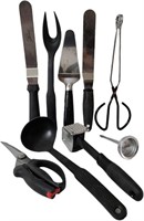 Black and Stainless Utensils