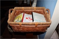 Basket containing cookbooks - Delmarva Square