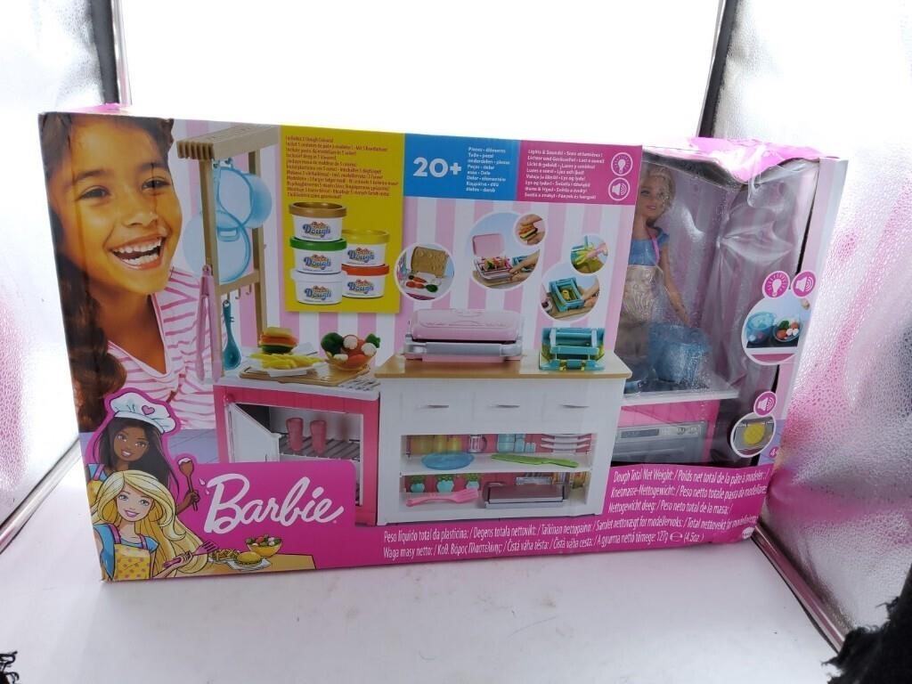 Barbie cooking doll and set