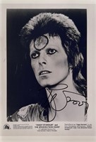 Autograph COA David Bowie Media Press Photo