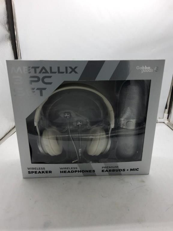 Metallix 3 pc headphones set