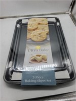 Ultra Bake 3 piece baking sheet set