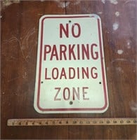 Metal No Parking Loading Zone