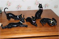 5 Virtues of the Black Cat Collection figurines
