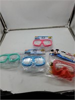 4 child goggles masks