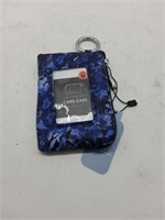 Purple card case wallet