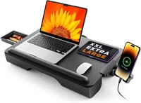 SAIJI Laptop Lap Desk  Fits 17 Laptop  Black