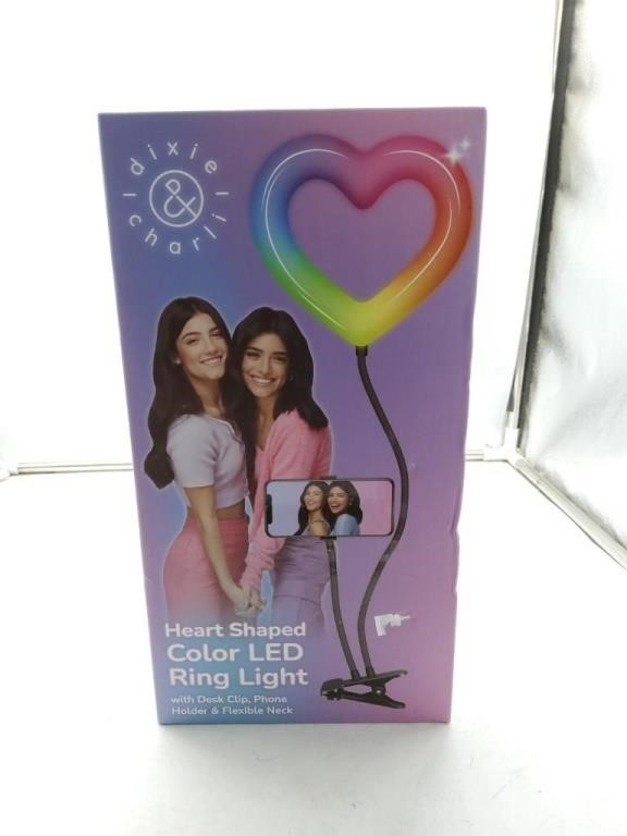 Dixie and Charlie heart ring light
