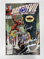 Autograph COA Daredevil Comics