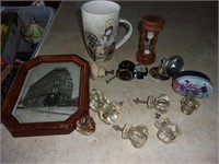 old glass knobs etc