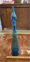 Vintage Empoli Genie Bottle- Made In Italy- 25"