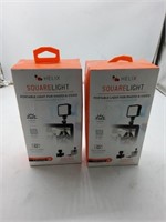 2 helix square portable lights for photo and video
