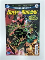Autograph COA Green Arrow Comics