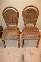 2 Rattan style chairs