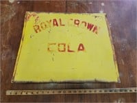 Vintage Metal Royal Crown Cola Sign/Display-