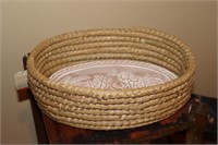 Serrv handmade bread warmer basket with
