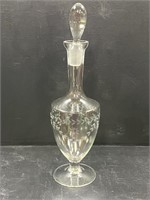 Crystal Etched Decanter