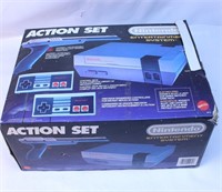 Nintendo Entertainment NES Action With Box & Game