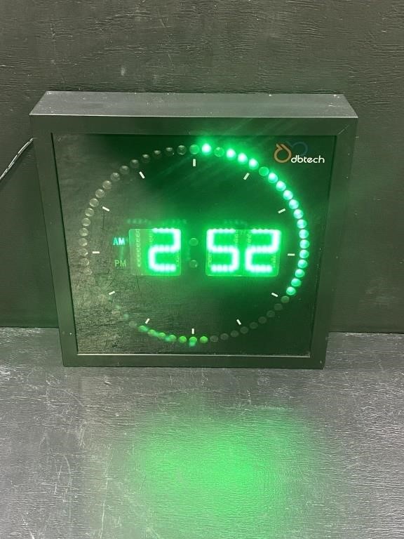 DB Tech Digital Wall Clock