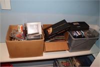 3 Box lots of CD's and DVD's