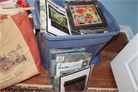 Tub of approx 20 needlepoint kits (most appear to