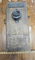 Old Carved "LVRR"- 1317 BU Wall Telephone Set-