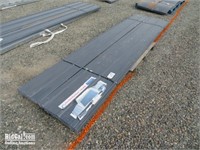 Approximately (70) 3' x 11'10" Gray Metal Roof Pan