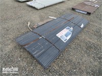 (70) 8' x 3' Gray Metal Roof Panels