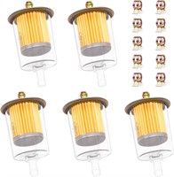 5pcs 3/8 Smseace Fuel Filter with Clamps