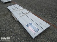 (70) 12' x 3' Grayish White Metal Roof Panel