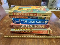 (5) Board Games- Including Vintage Carrier