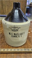 M.E. McElligott Elmira, NY 2 Gallon Jug