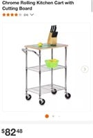 Rolling Kitchen Cart (New)