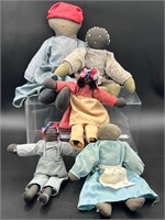 Vintage Style Black Americana Plush Dolls