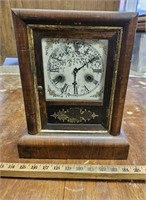 Early Gilbert Mantle Clock w Key & Pendulum
