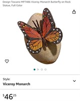 Butterfly Rock Decoration (Open Box)