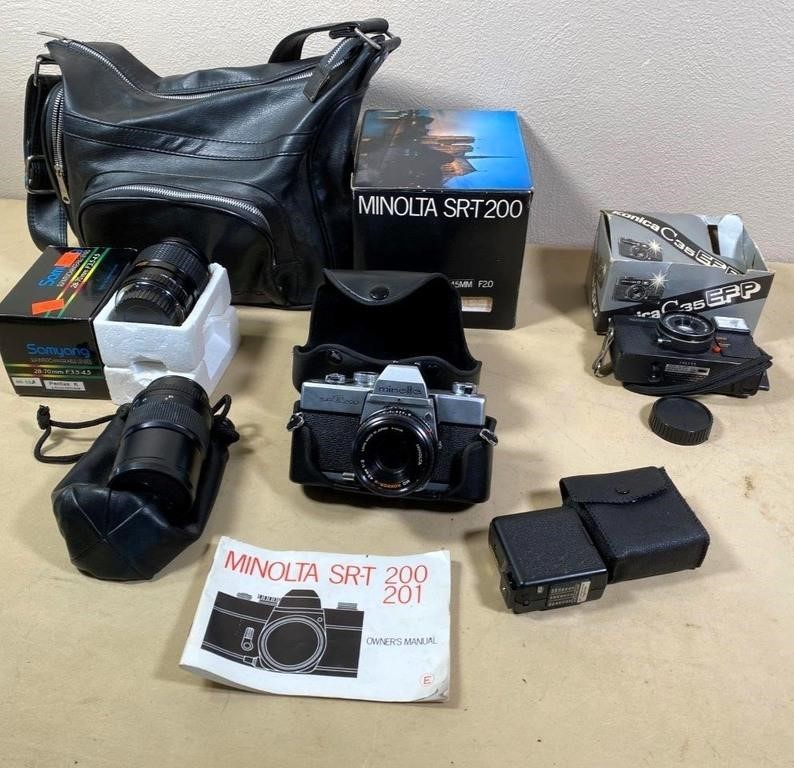 vintage cameras & accessories- Minolta