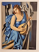 Tamara De Lempicka Oil on Canvas