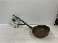 French copper drip pan strainer