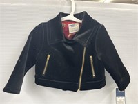 Size 12 M kids black zip up jacket