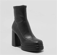 Women's Nadia Platform Boots Black 7.5 $35
