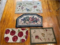 assorted rugs