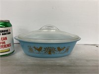 Sears 1 qt ovenware dish with lid