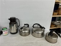 Coffee and tea kettles
