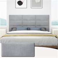 $90  Queen Tufted Headboard  9 Panels 10x24  Gray