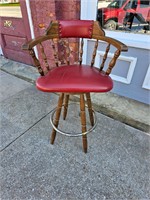 Swivel Leather Bar Stool (1) -Lot 2of3 Resale $150