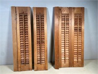 28" wooden shutters