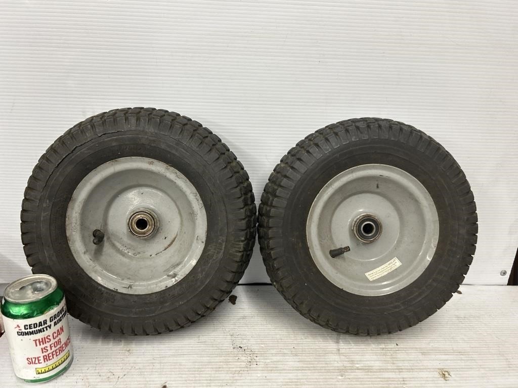 Two wheel tires some dry rot