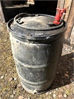 Black Plastic Barrel c/w Red Spout